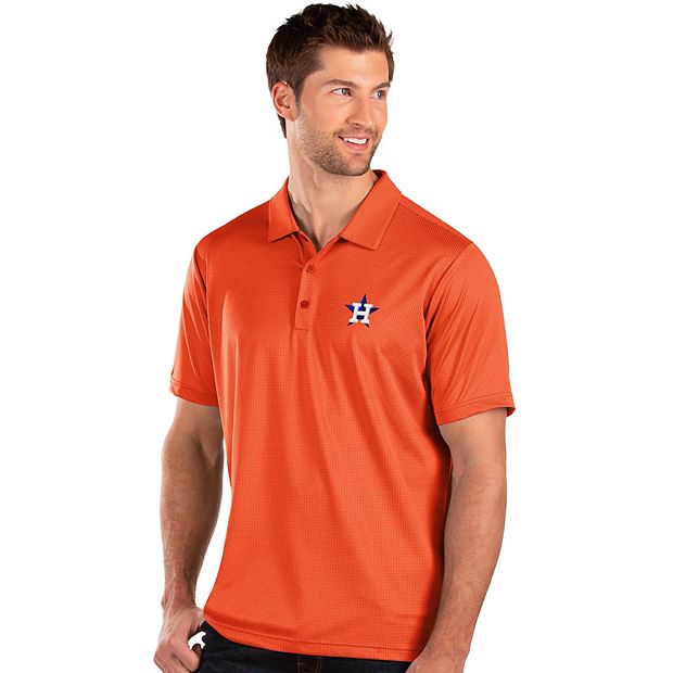 Men's Antigua Houston Astros Blue Balance Polo