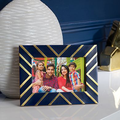 Scott Living Luxe Navy Metallic Frame