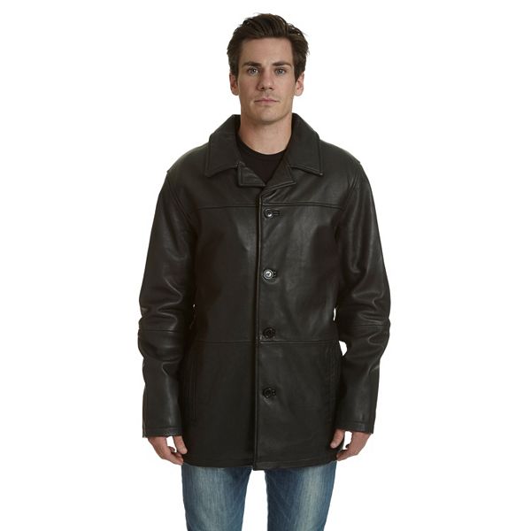 Kohls leather outlet jacket mens