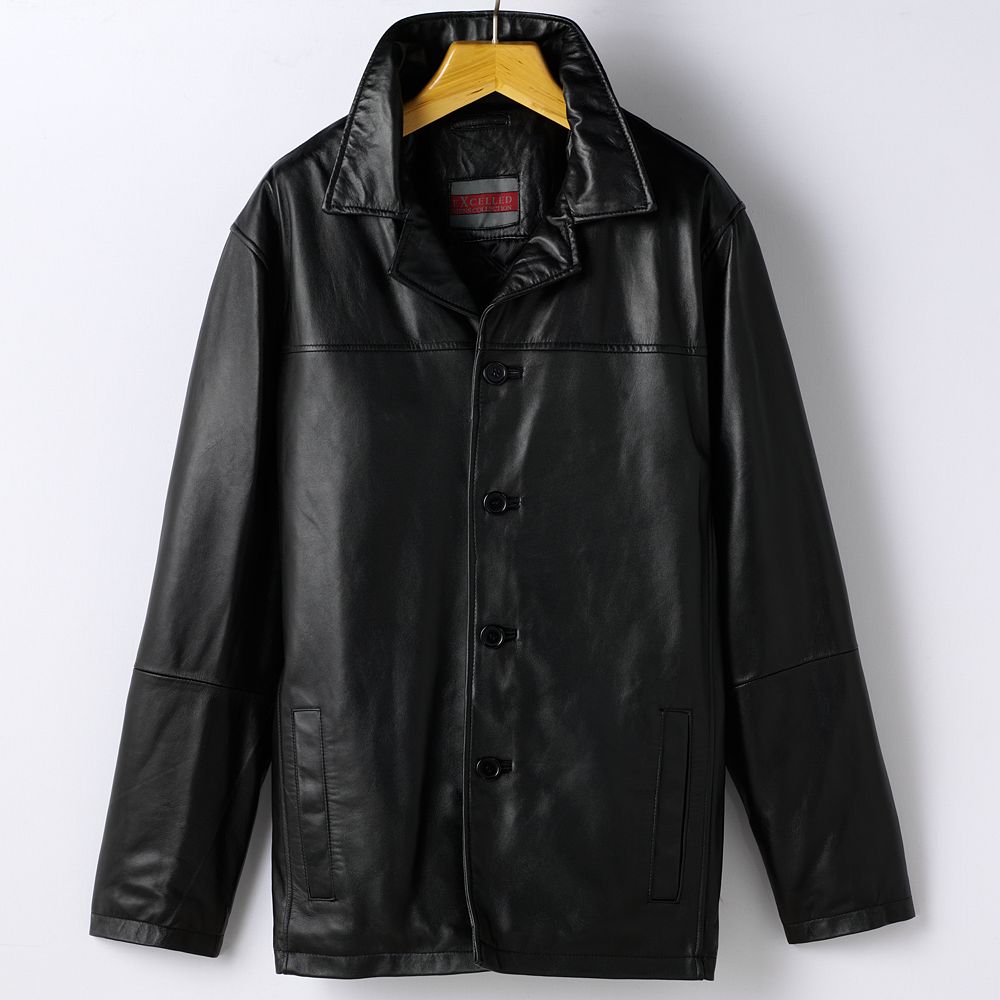 Big & Tall Excelled Leather Car Coat