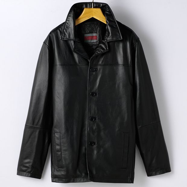 Big Tall Excelled Leather Car Coat