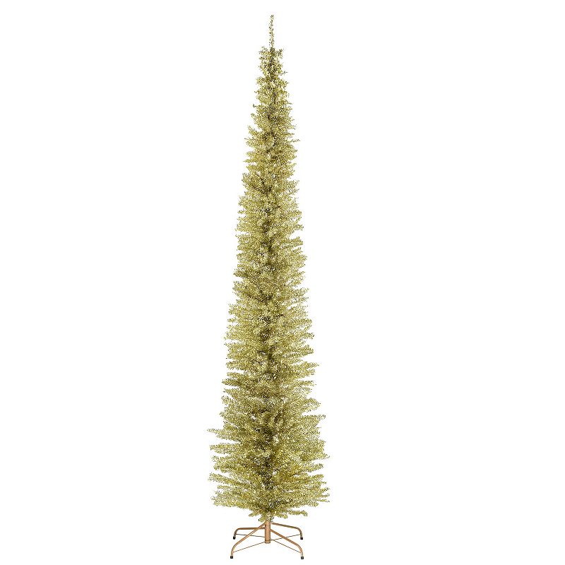 National Tree Company 9-ft. Champagne Tinsel Tree, Beig/Green