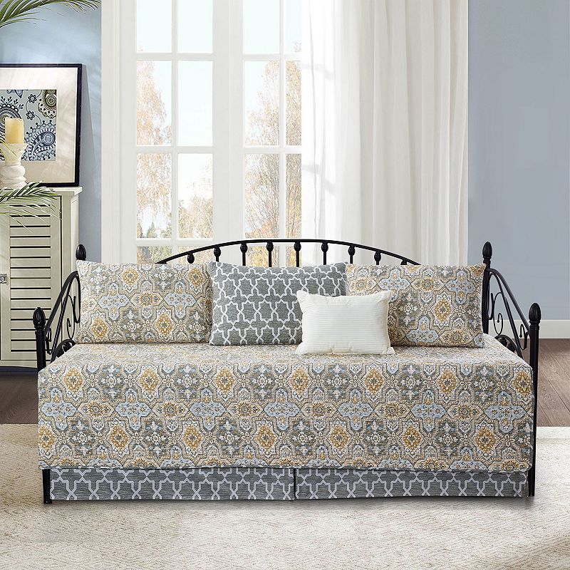 17678641 Serenta Lanza 6-Piece Quilted Daybed, Grey, DAYBED sku 17678641