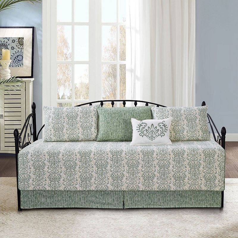 Serenta Mayfair 6-Piece Quilted Daybed, Green, DAYBED REG