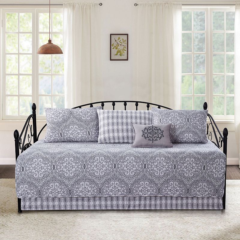 58849658 Serenta Melody 6-Piece Quilted Daybed Set, Grey, D sku 58849658