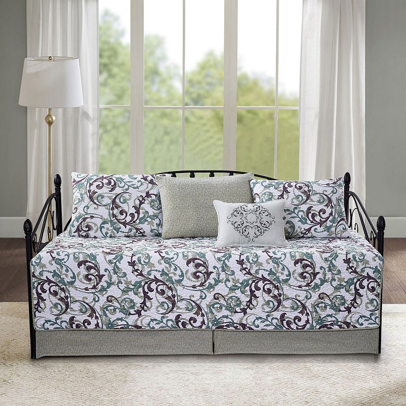 28634424 Serenta Ravello Scroll 6-Piece Quilted Daybed, Bei sku 28634424