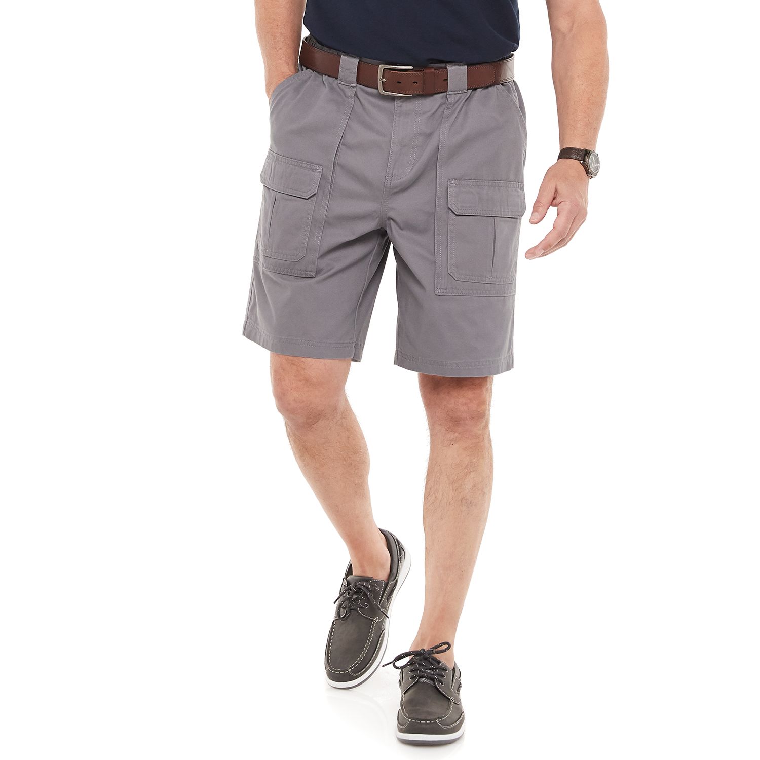 mens cargo shorts with elastic sides