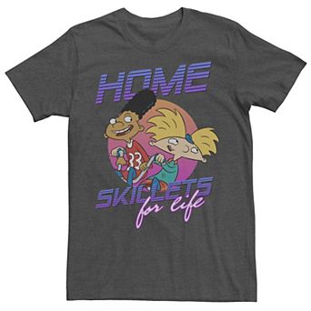 Men's Hey Arnold Home Skillets For Life Retro Tee