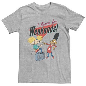 Men's Hey Arnold I Break For Weekends Tee