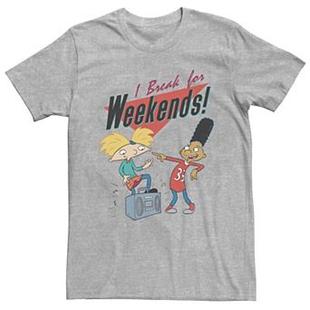 Men's Hey Arnold I Break For Weekends Tee