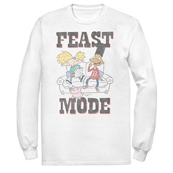 Men's Hey Arnold Feast Mode Vintage Long Sleeve Tee