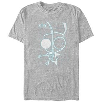 Men's Invader Zim Gir Schematic Tee