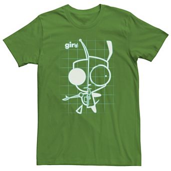 Men's Invader Zim Gir Schematic Tee