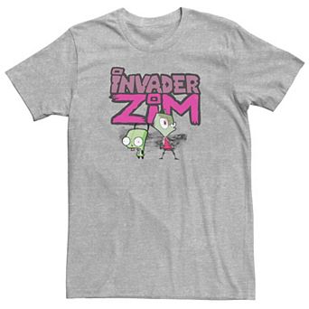 Men's Invader Zim and Gir Painted Logo Tee