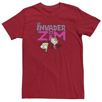 Men's Invader Zim and Gir Painted Logo Tee