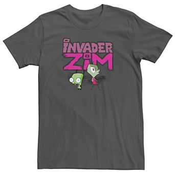 Men's Invader Zim and Gir Painted Logo Tee