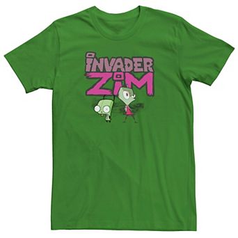 Men's Invader Zim and Gir Painted Logo Tee