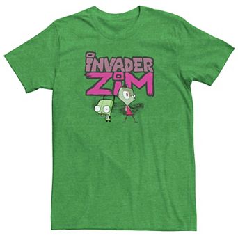 Men's Invader Zim and Gir Painted Logo Tee