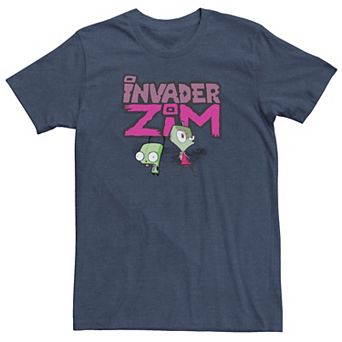 Men's Invader Zim and Gir Painted Logo Tee