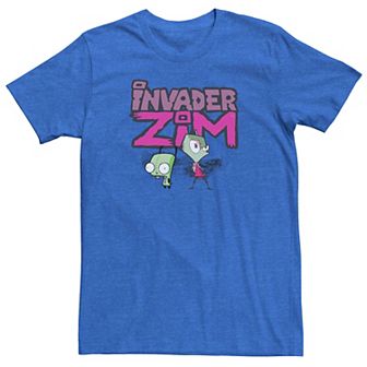 Men's Invader Zim and Gir Painted Logo Tee
