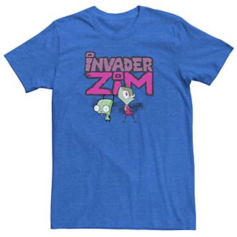 Men's Invader Zim and Gir Painted Logo Tee