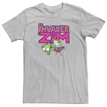 Men's Invader Zim and Gir Painted Logo Tee