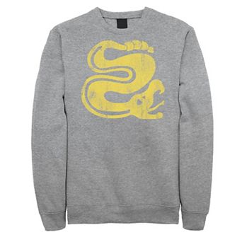 Men's Hidden Temple Yellow Snake Distressed Sweatshirt
