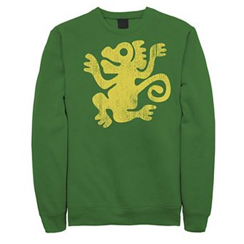 Men's Hidden Temple Yellow Monkey Vintage Stamp Fleece