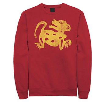 Men's Hidden Temple Yellow Jaguar Distressed Sweatshirt