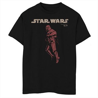 Boys 6-20 Star Wars Episode 9 Jet Pack Red Trooper Tee