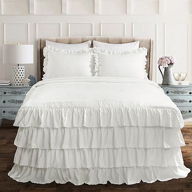 Lush Decor Allison Ruffle Skirt Bedspread and Sham Set