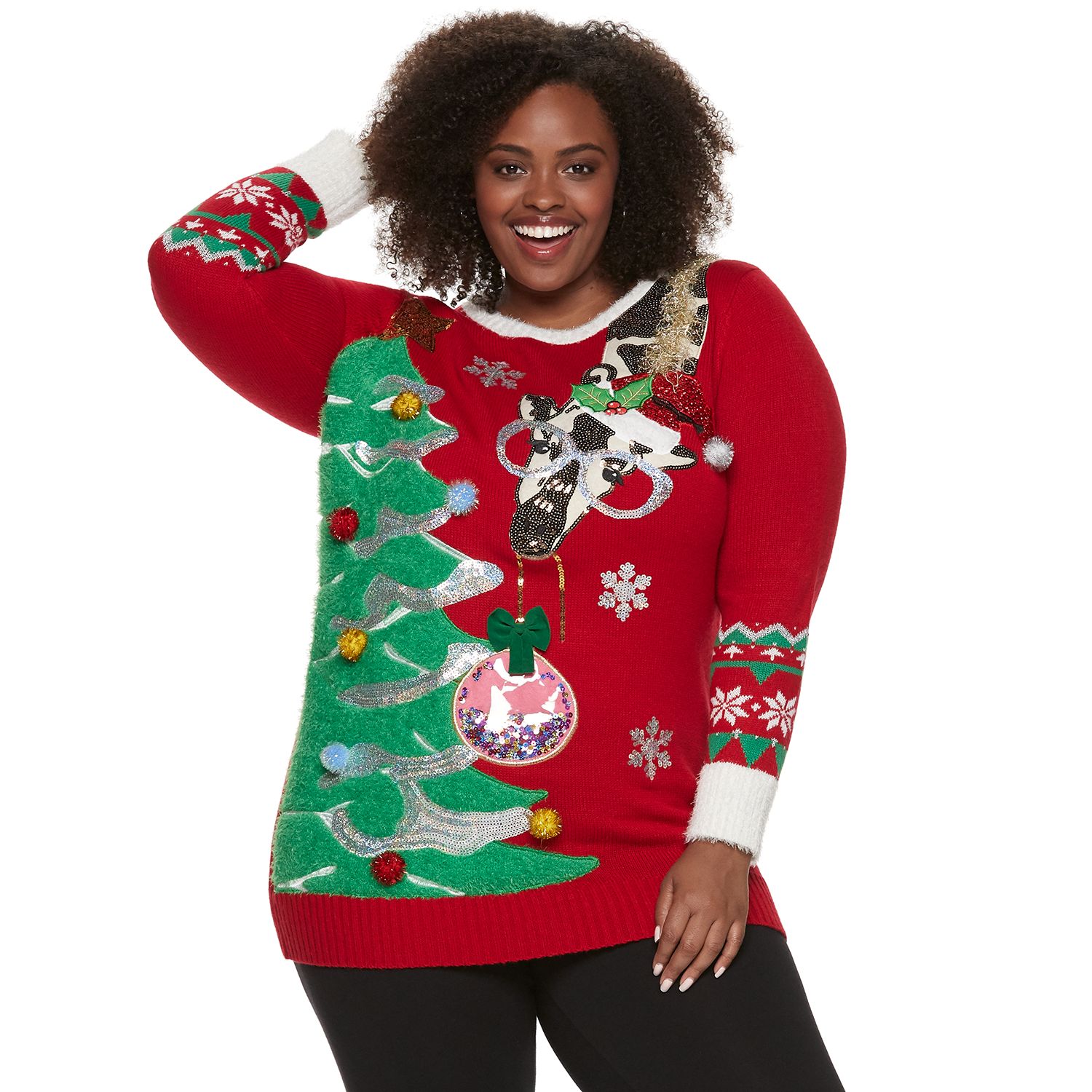 kohls plus size christmas sweaters