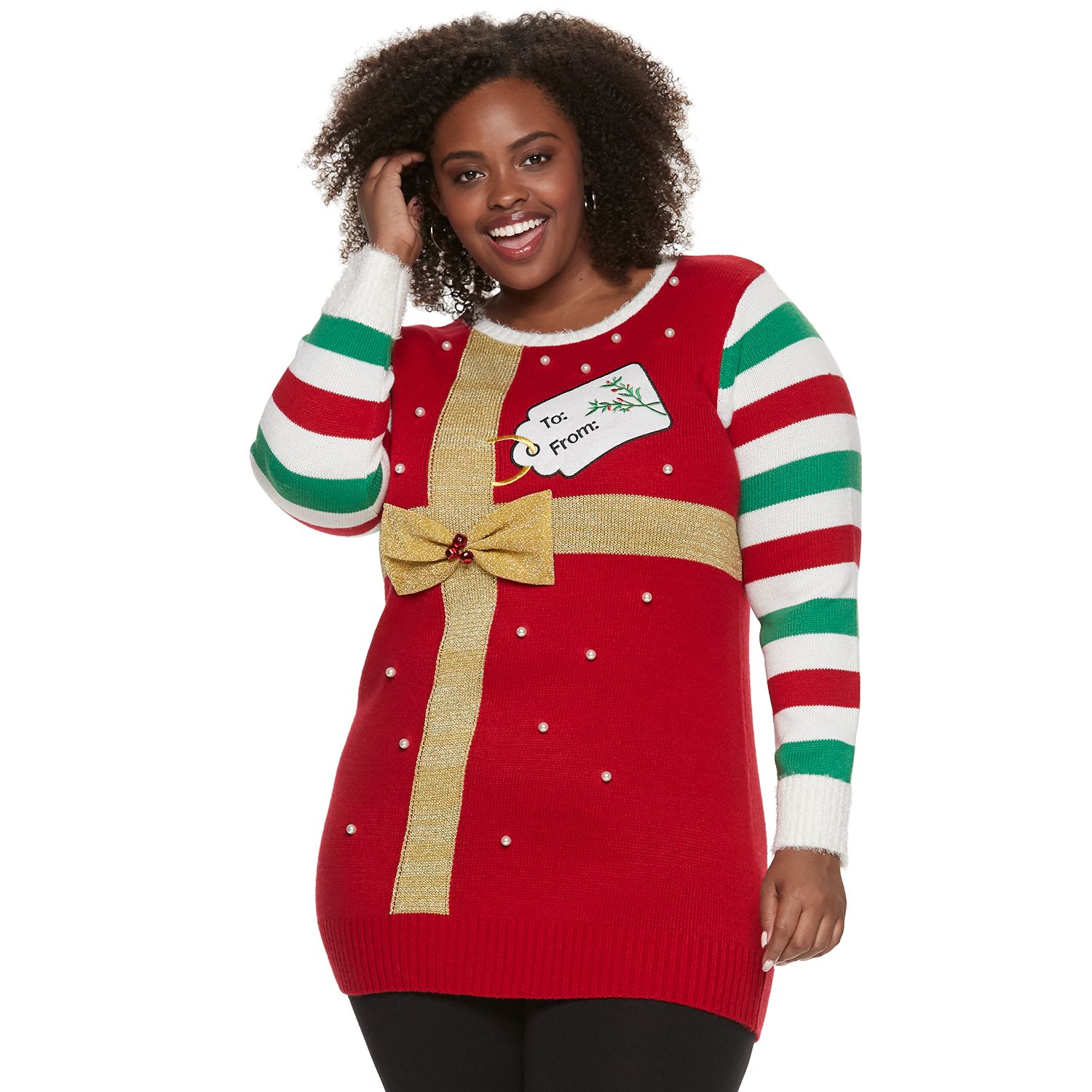 plus size ladies christmas tunics