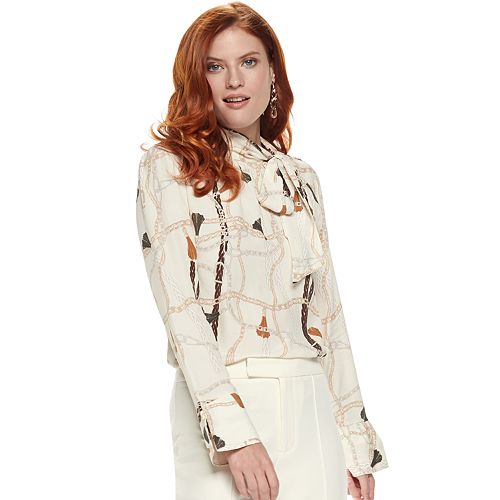 nine west silk blouse