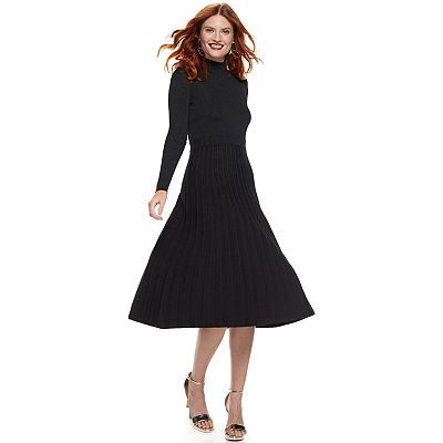 petite velvet dresses Petite Carolina Long Velvet V-Neck Sequin Sleeve Dress
