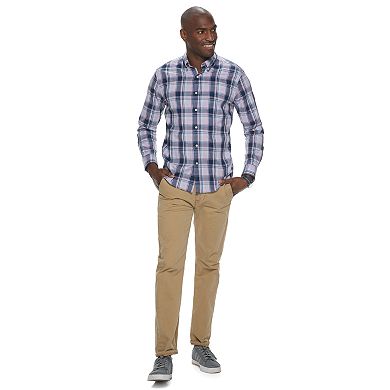 Men's Sonoma Goods For Life® Slim-Fit Poplin Button-Down Shirt