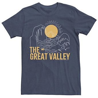 Men's Land Before Time The Great Valley Color Pop Sketch Portrait Tee