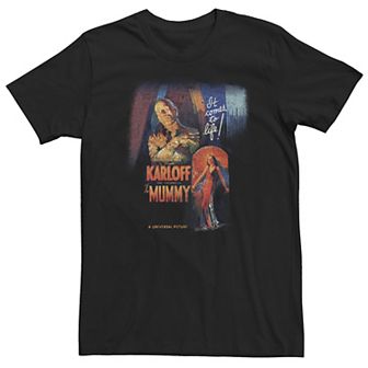 Men's Universal Monsters The Mummy It Comes To Life Vintage Poster Tee