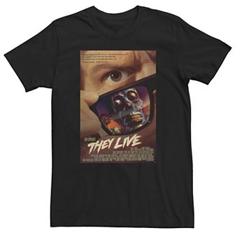 Men's They Live Sun Glass Reflection Poster Tee