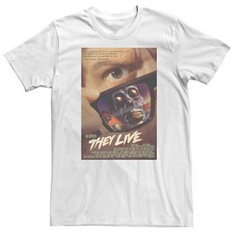 Men's They Live Sun Glass Reflection Poster Tee