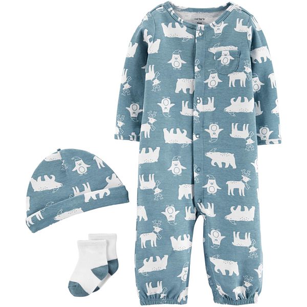 Baby Boy Carter s 3 Piece 3 piece Converter Gown Set