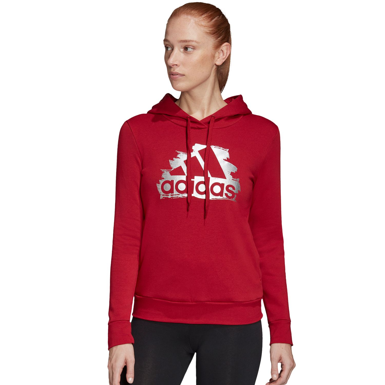 under armour women's favorite fleece metallic stripe big logo hoodie