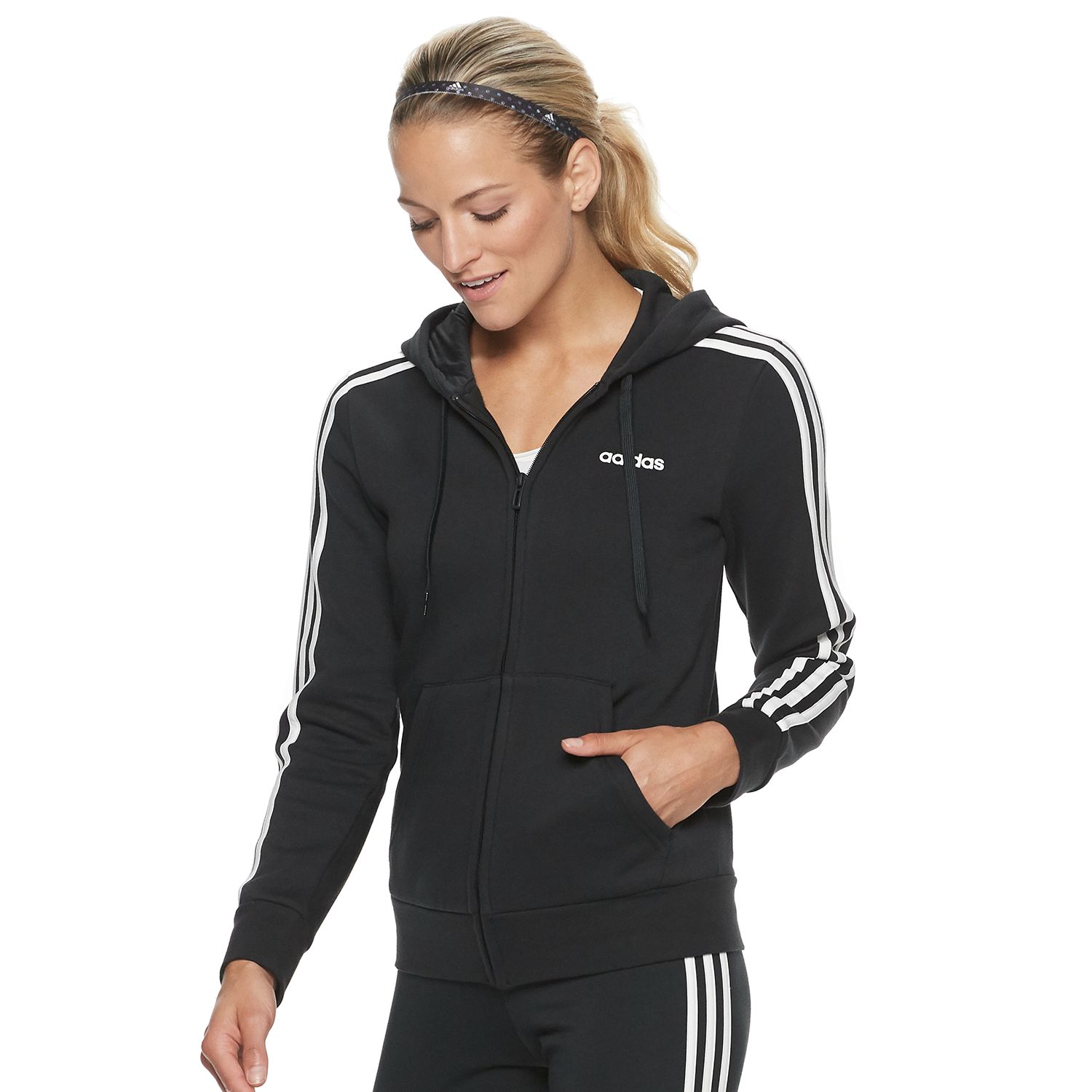 adidas zipper hoodie women's