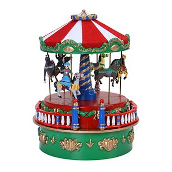 Mr Christmas Mini Carnival Music Carousel Table Decor