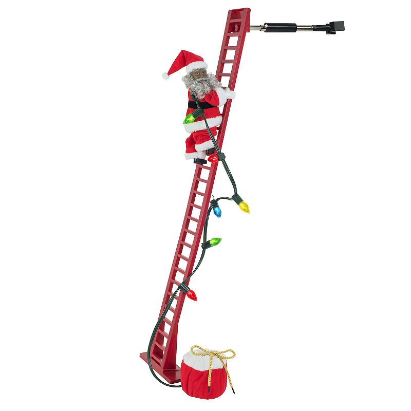 Mr Christmas Super Climbing Santa Floor Decor, Multicolor