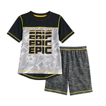 Boys 4-16 Cuddl Duds® Top & Shorts Pajama Set