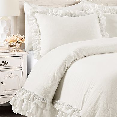 Lush Decor Ella Ruffle Lace Comforter Set