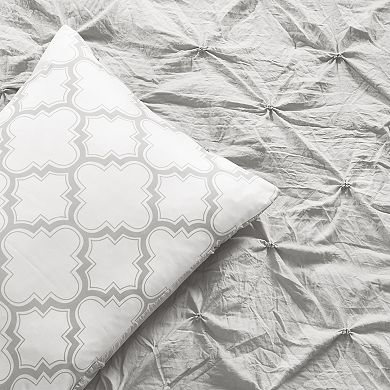 Lush Decor Ravello Pintuck Caroline Geo 7-Piece Comforter Set