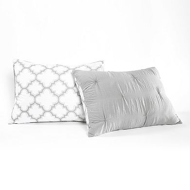 Lush Decor Ravello Pintuck Caroline Geo 7-Piece Comforter Set