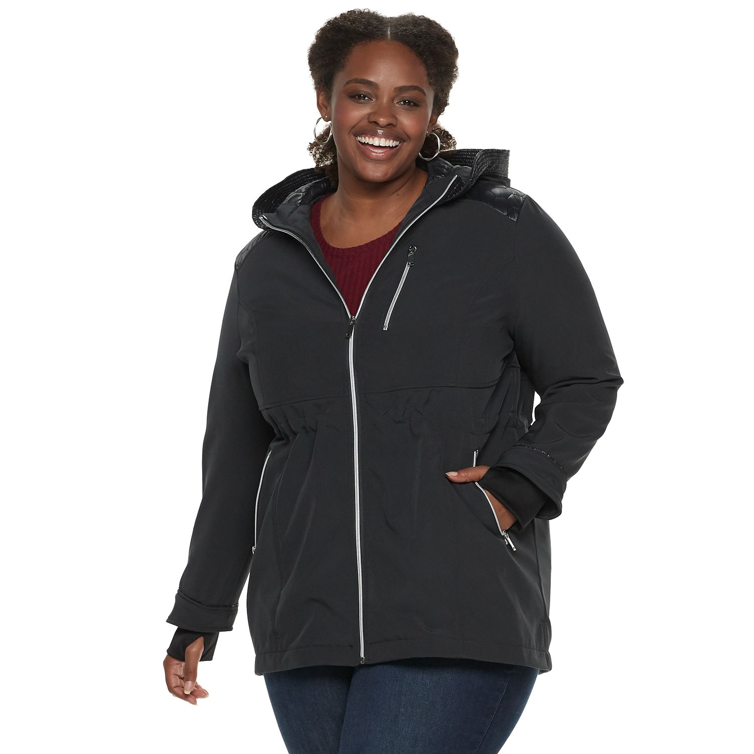 kohls womens plus winter coats